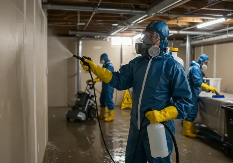 Basement Sanitization and Antimicrobial Treatment process in Knox County, ME